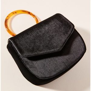 Anthropologie Lucite-Handled Ring Bag